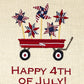 Park Designs Happy 4th of July Embroidered Dishtowel - Set of 6