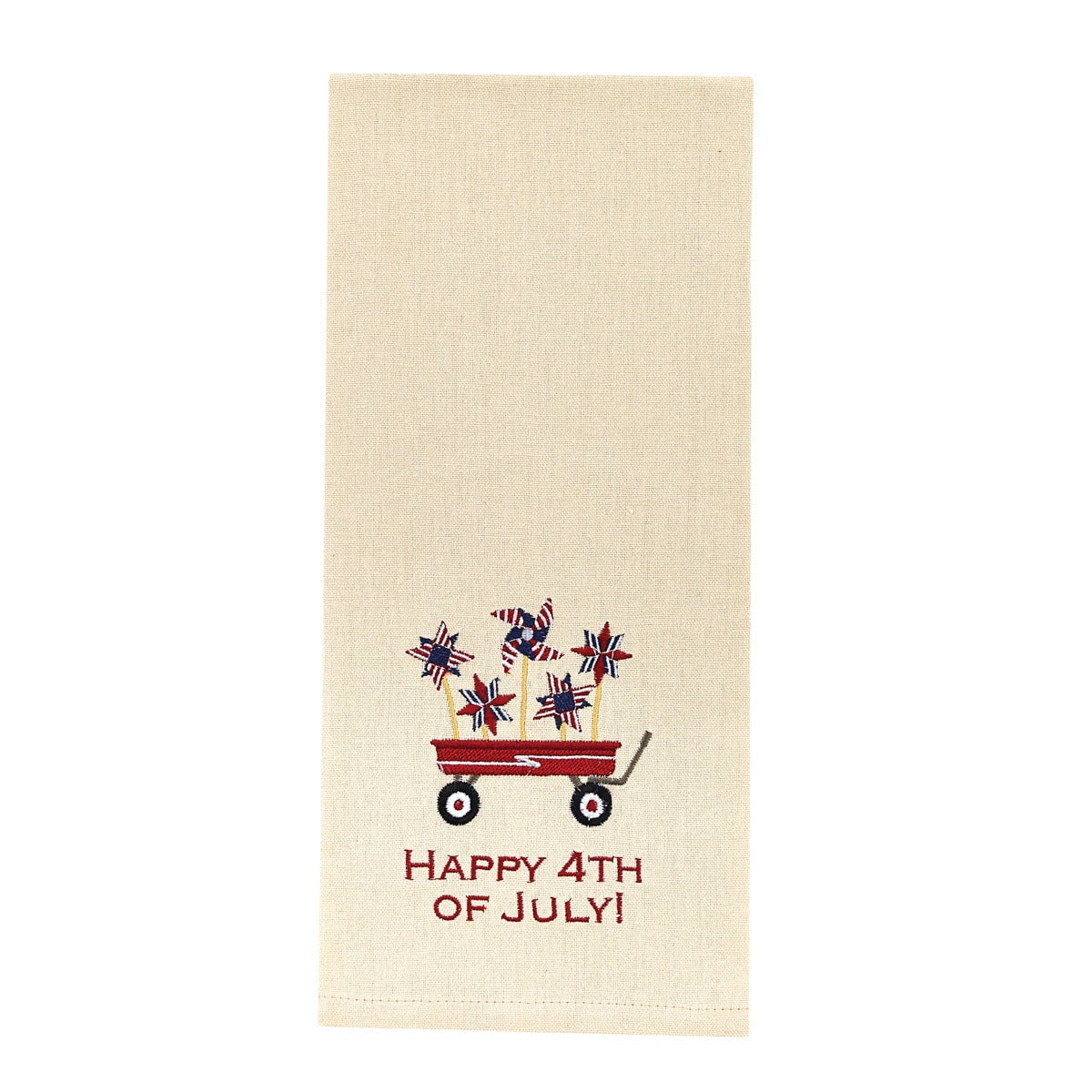 Park Designs Happy 4th of July Embroidered Dishtowel - Set of 6