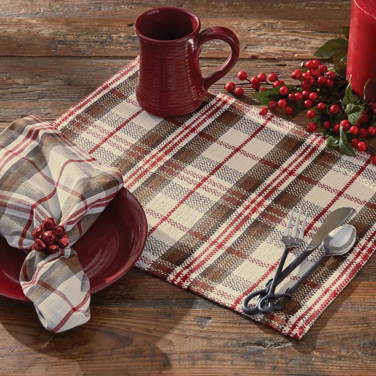 Park Designs Harper Plaid Placemat - Set of 12