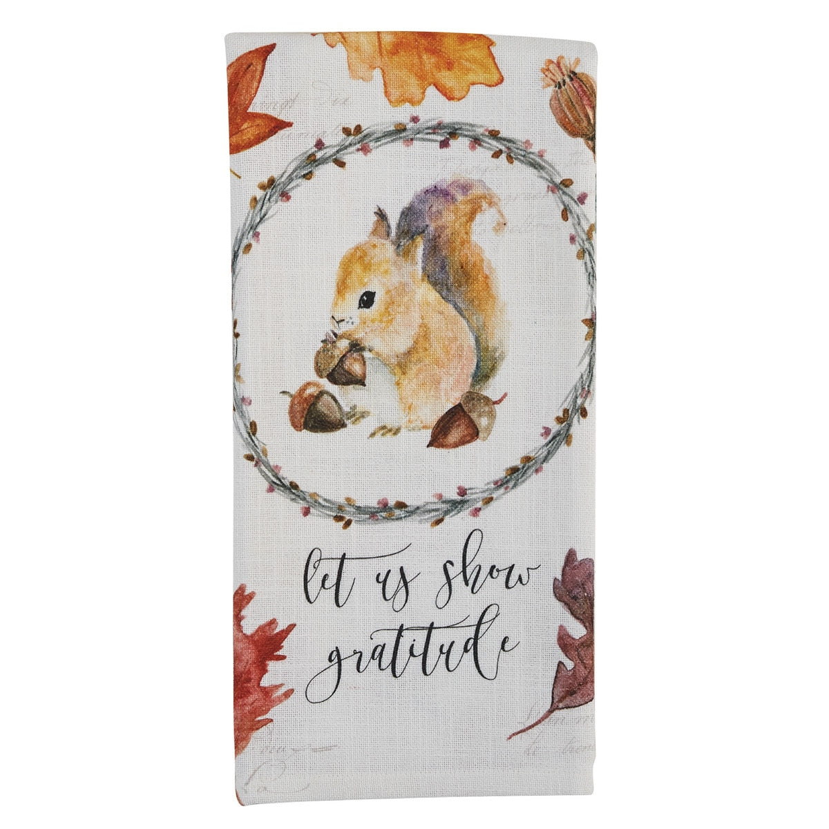 Park Designs Harvest Home Squirrel Dishtowel - Set of 6