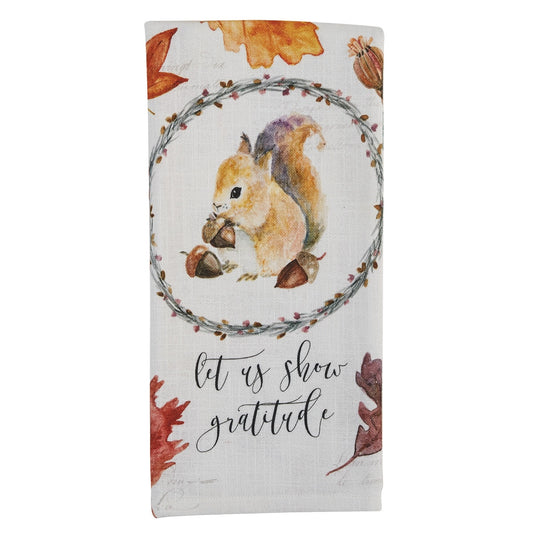 Park Designs Harvest Home Squirrel Dishtowel - Set of 6