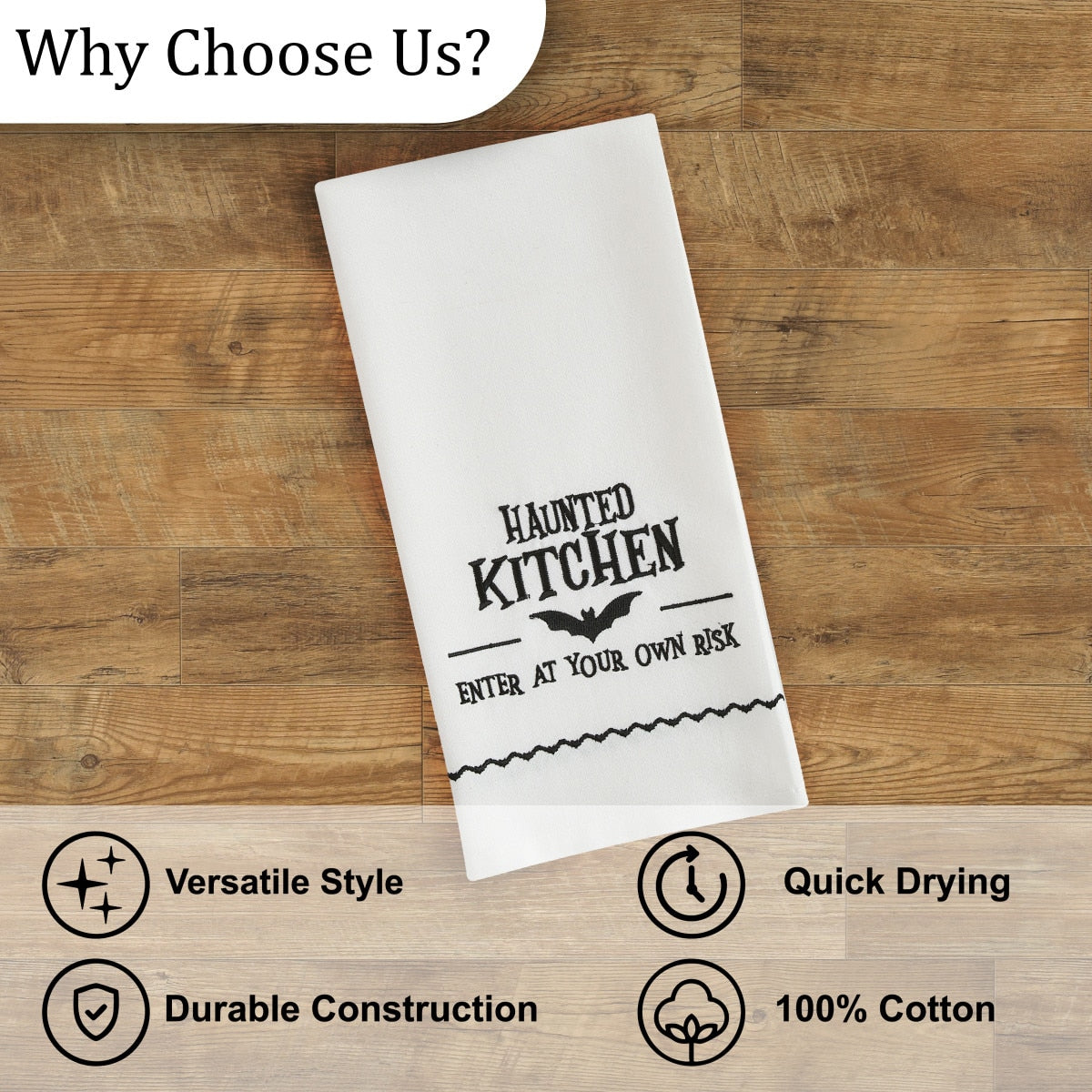 Park Designs Haunted Kitchen Dishtowel - Set of 6