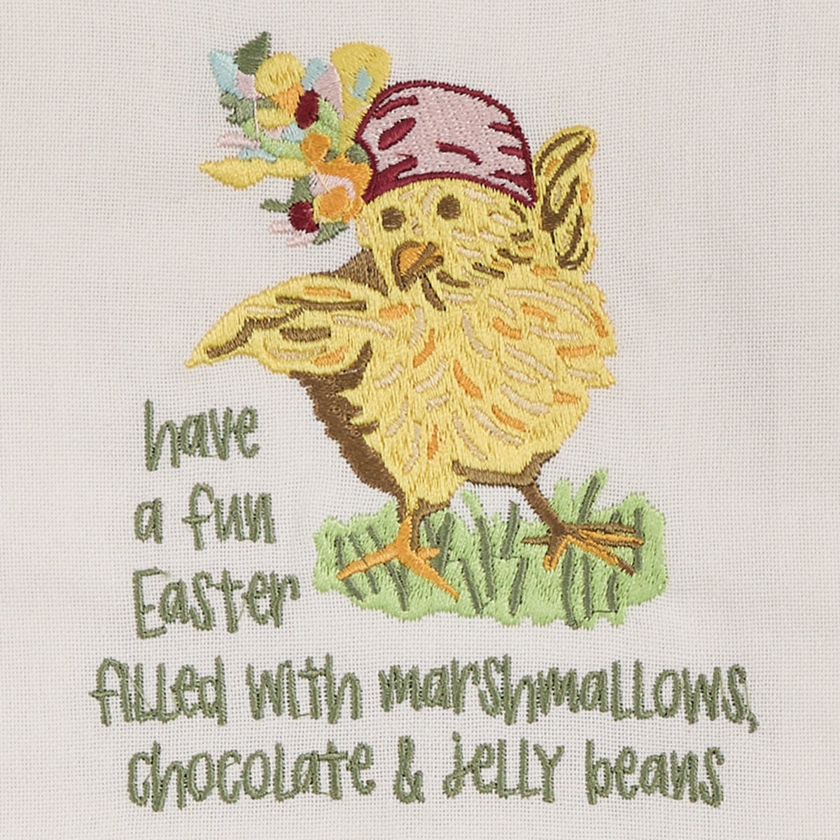 Park Designs Have A Fun Easter Embroidered Dishtowel - Set of 6