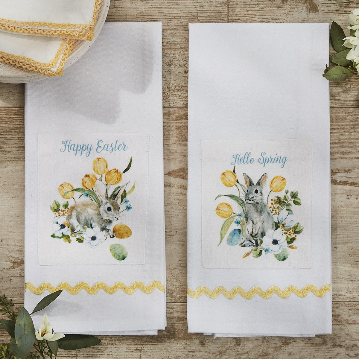 Park Designs Hello Spring Printed Dishtowel - Set of 2