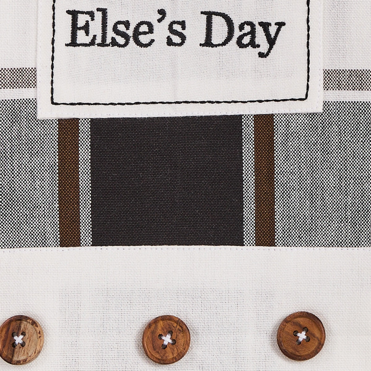 Park Designs Hixon Button Dishtowel - Set of 6