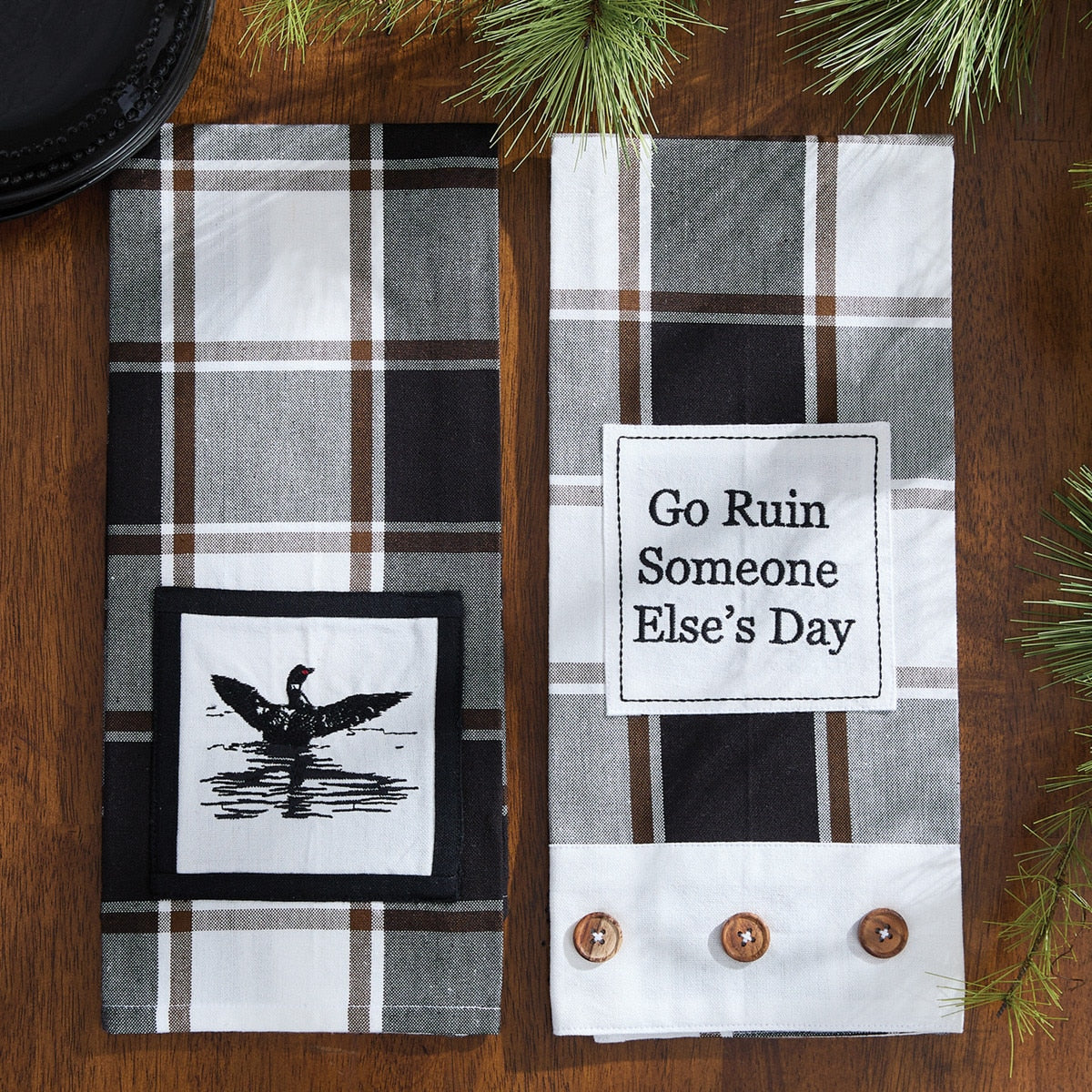 Park Designs Hixon Loon Dishtowel - Set of 6