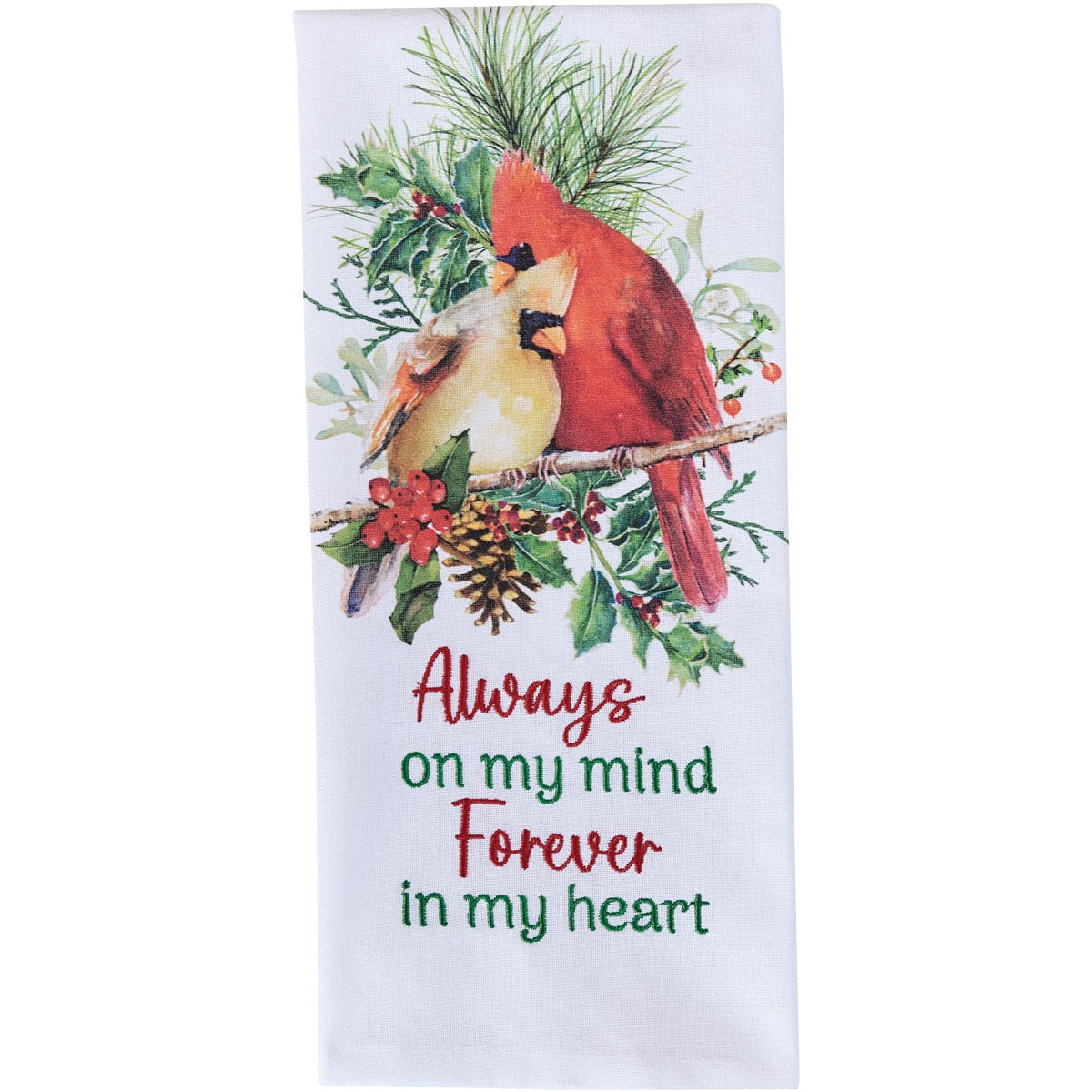 Park Designs Holiday Cardinal Love Decorative Dishtowel - Set of 6