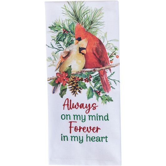 Park Designs Holiday Cardinal Love Decorative Dishtowel - Set of 6