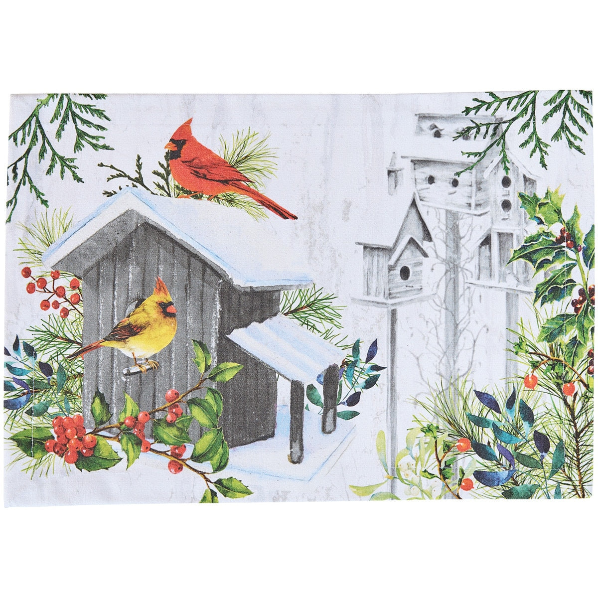 Park Designs Holiday Cardinal Love Placemat - Set of 12
