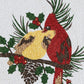 Park Designs Holiday Cardinal Love Print Braid Placemat 15" Dia - Set of 12