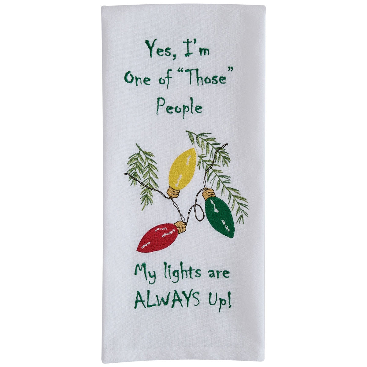 Park Designs Holiday Lights Decorative Dishtowel - Set of 6