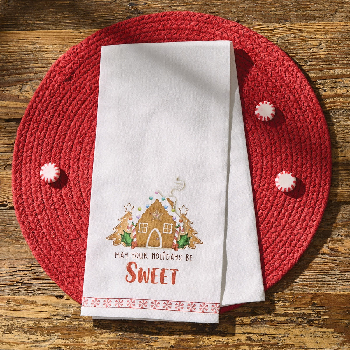 Park Designs Holidays Be Sweet Dishtowel - Set of 6