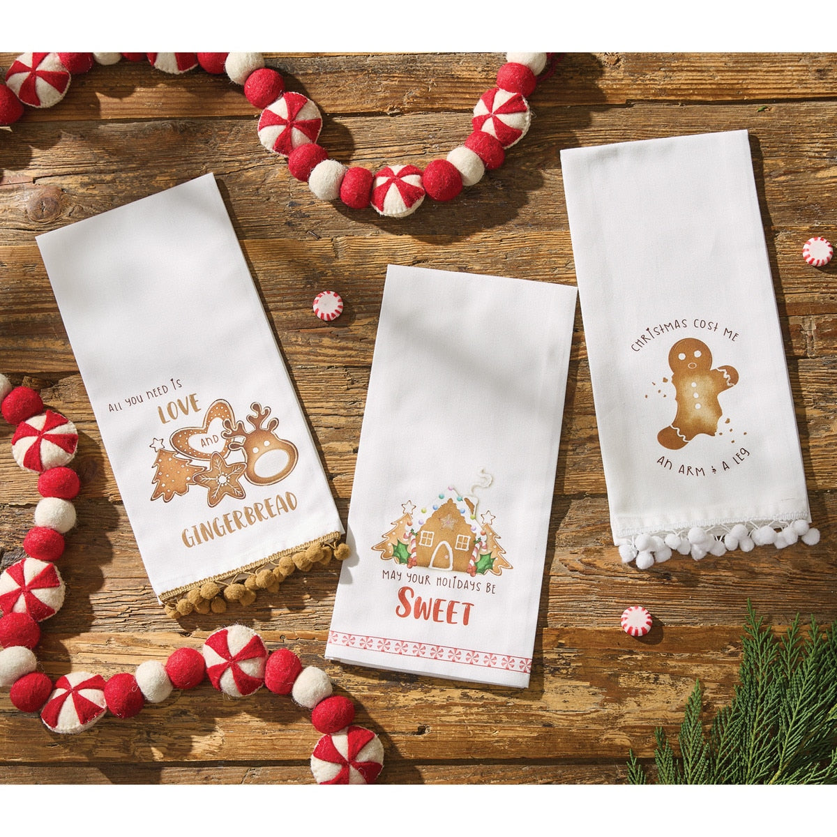 Park Designs Holidays Be Sweet Dishtowel - Set of 6