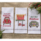 Park Designs Holly Jolly Christmas Car Embroidered Dishtowel - Set of 6