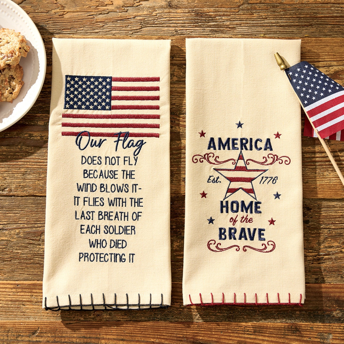 Park Designs Our Flag Decorative Dishtowel - Set of 6