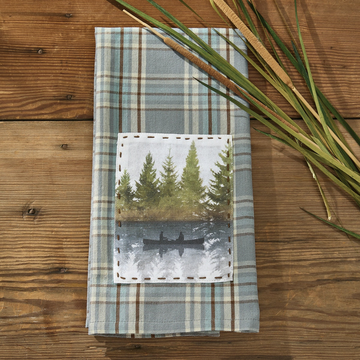 Park Designs Horizon Plaid Decorative Dishtowel - Set of 6