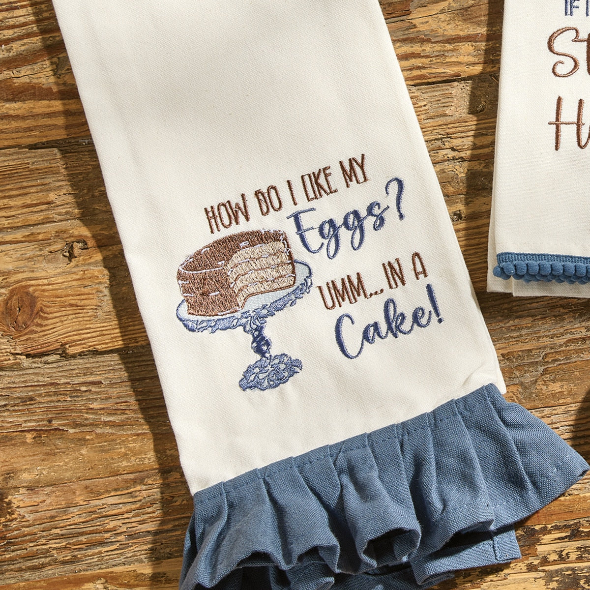 Park Designs How Do I Like My Eggs Decorative Dishtowel - Set of 6