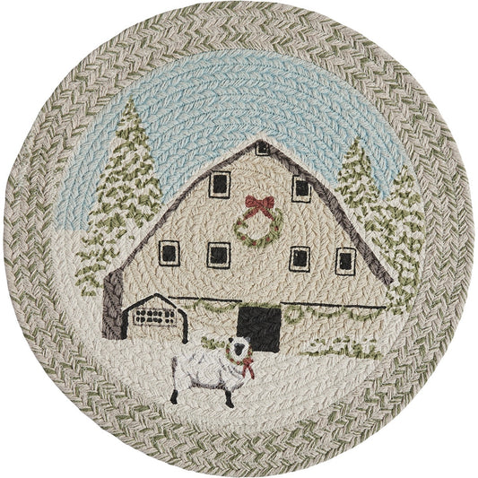 Park Designs Humble Beginnings Braided Placemat 15" Dia - Set of 12