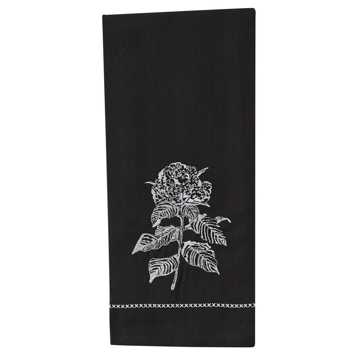 Park Designs Hydrangea Embroidered Dishtowel - Set of 6