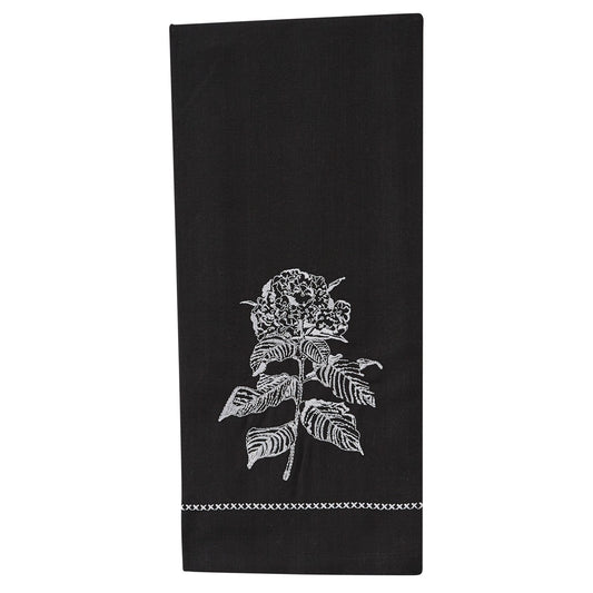Park Designs Hydrangea Embroidered Dishtowel - Set of 6