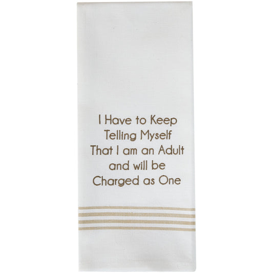 Park Designs I Am An Adult Dishtowel - Set of 6