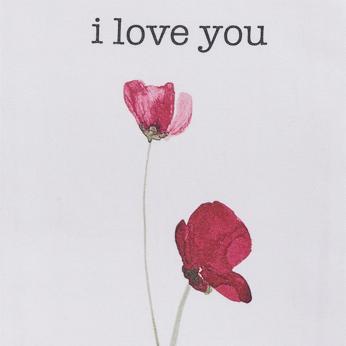 Park Designs I Love You Poppy Dishtowel - Set of 6