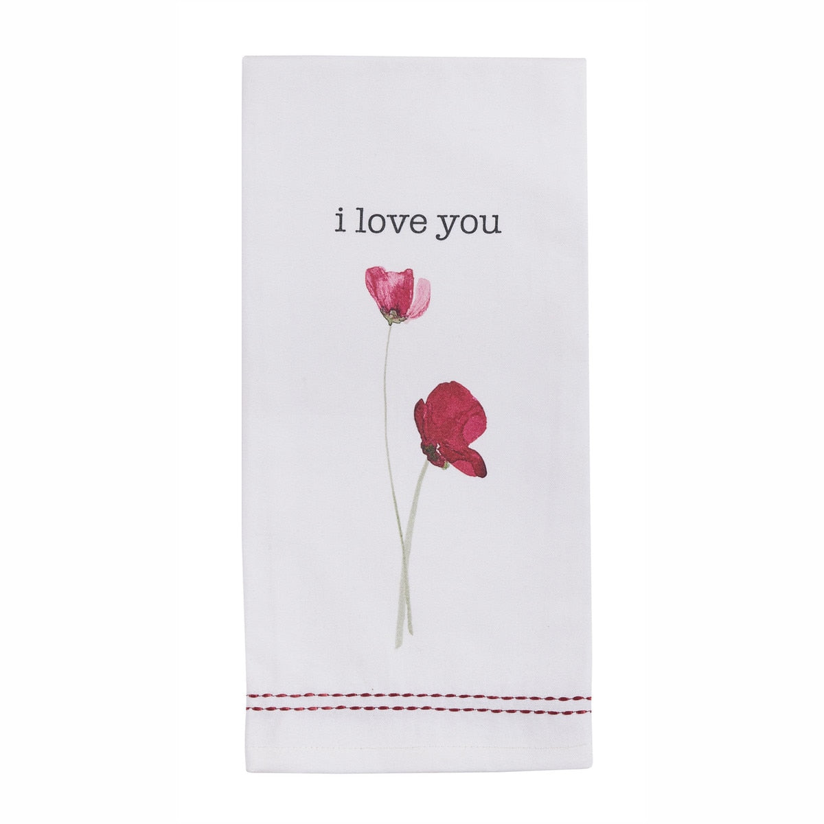 Park Designs I Love You Poppy Dishtowel - Set of 6