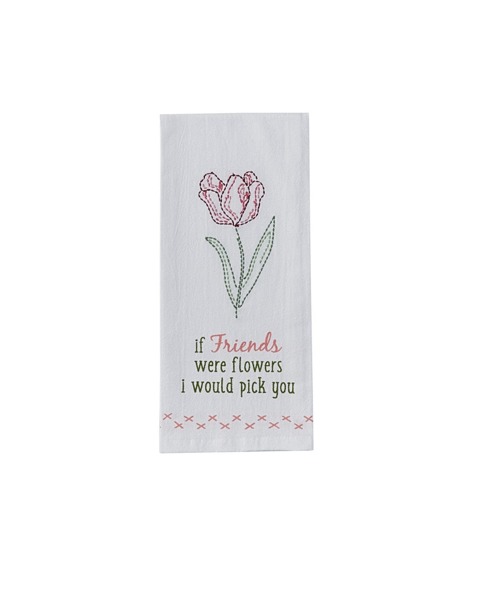 Park Designs If Friends Were Flowers Dishtowel - Set of 2