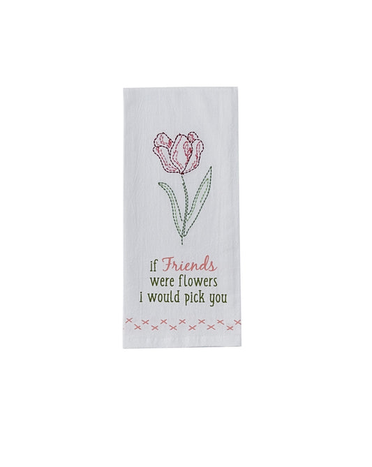 Park Designs If Friends Were Flowers Dishtowel - Set of 2