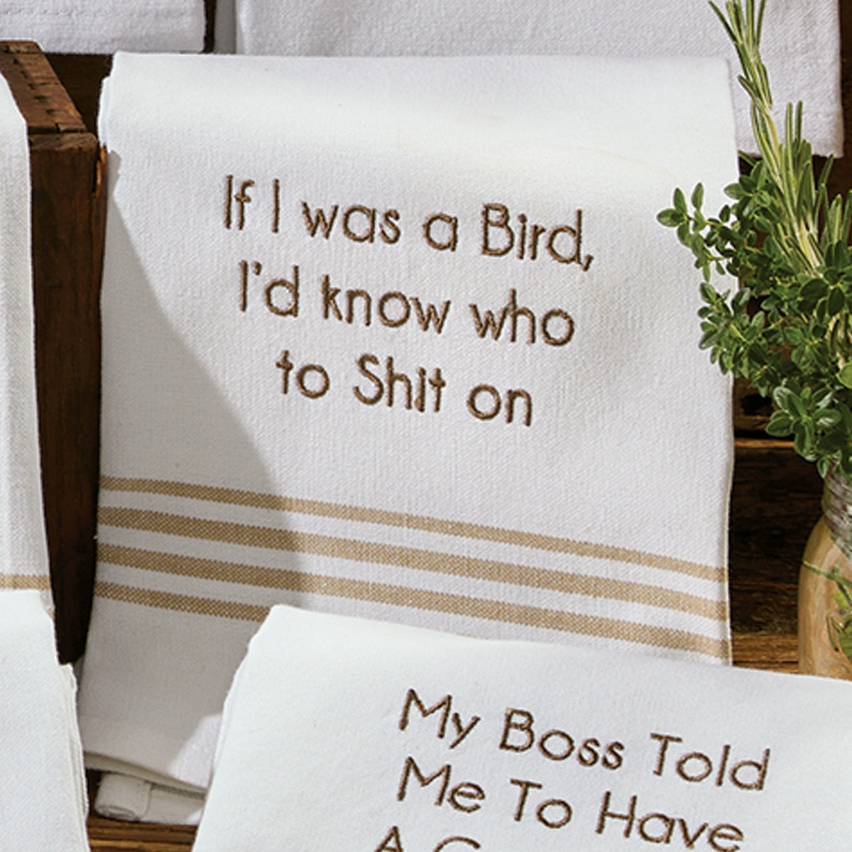 Park Designs If I Was A Bird Dishtowel - Set of 6