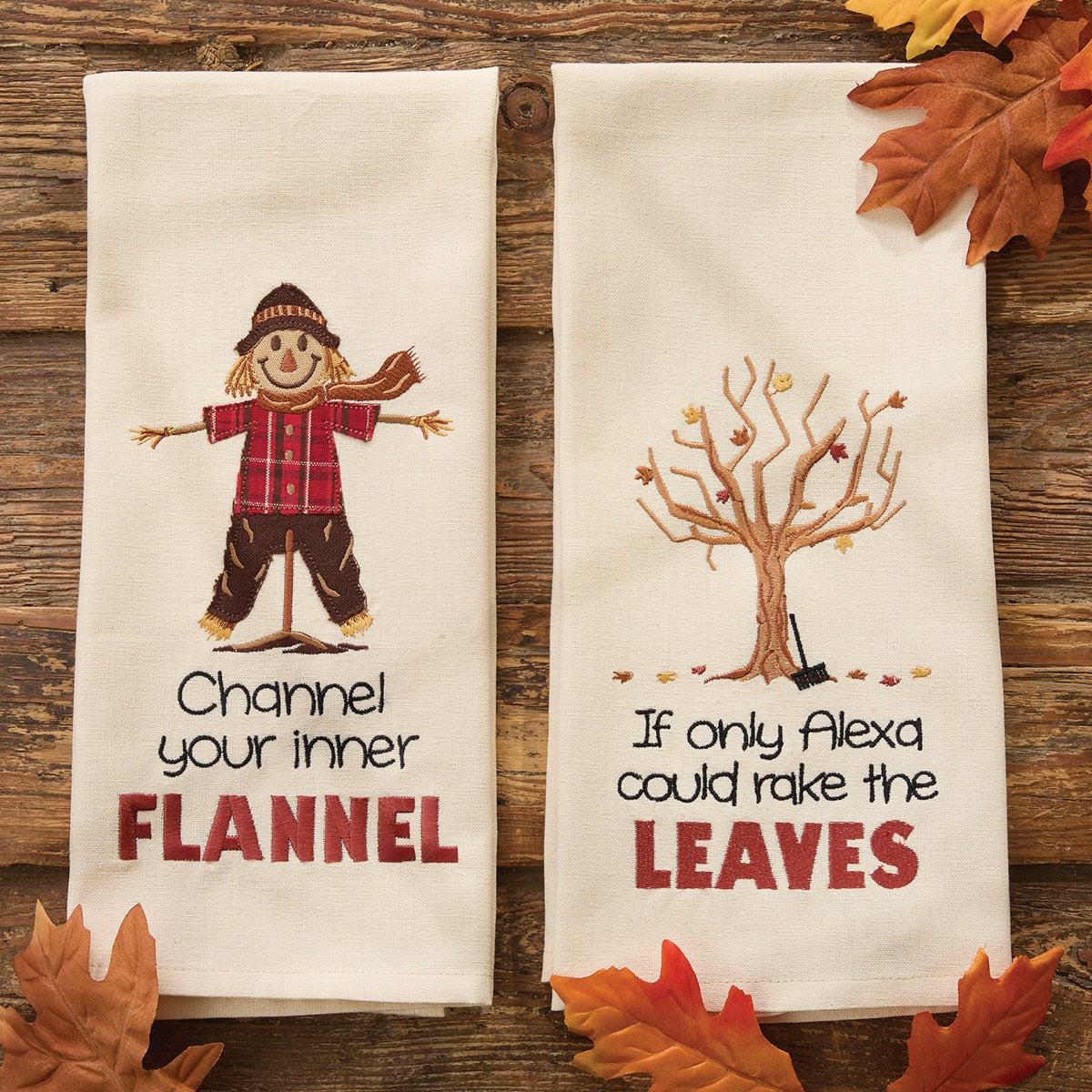 Park Designs Channel Your Flannel Dishtowel - Set of 6