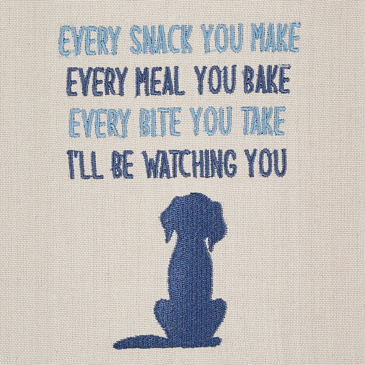 Park Designs I'll Be Watching You Embroidered Dishtowel - Set of 6