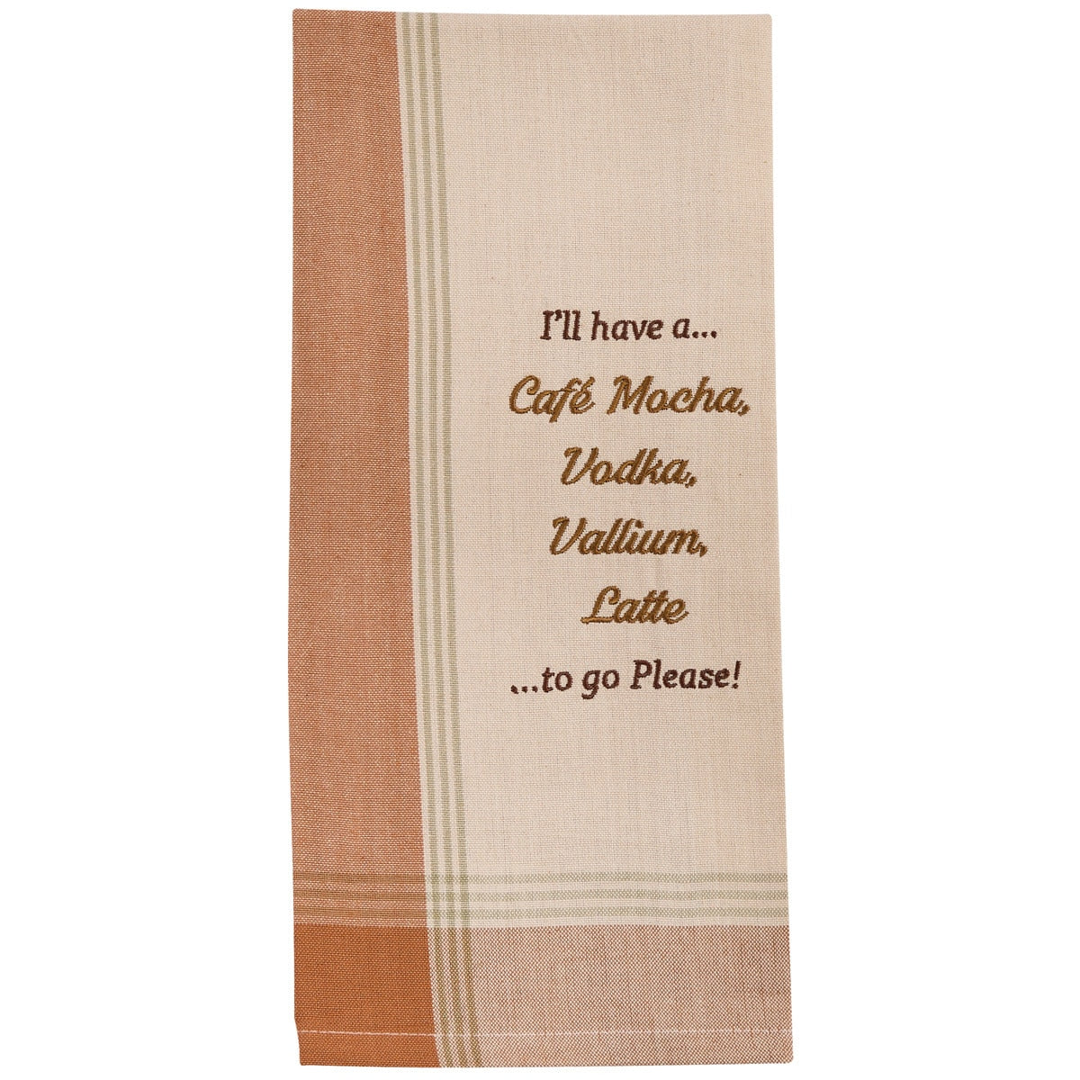 Park Designs I'll Have A Cafe Sentiment Dishtowel - Set of 6