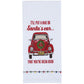 Park Designs I'll Put A Bug In Santa's Ear Embroidered Dishtowel - Set of 6