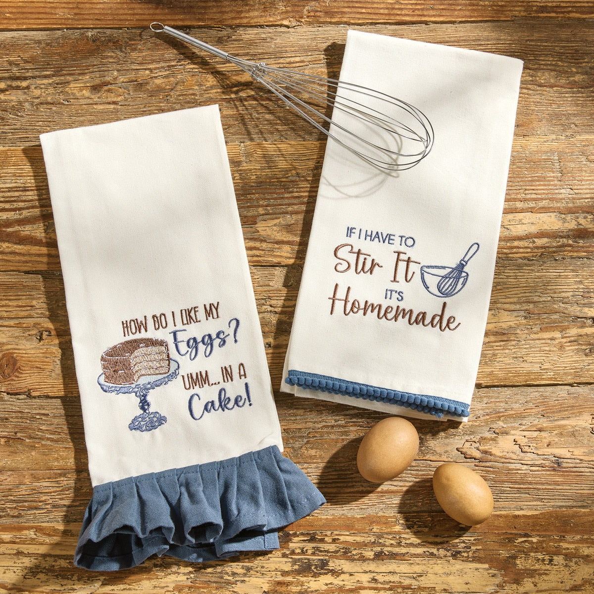 Park Designs How Do I Like My Eggs Decorative Dishtowel - Set of 6