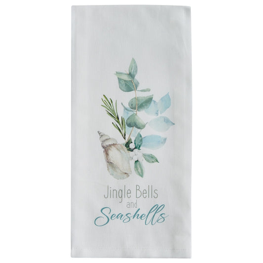 Park Designs Jingle Bells And Seashells Dishtowel - Set of 6