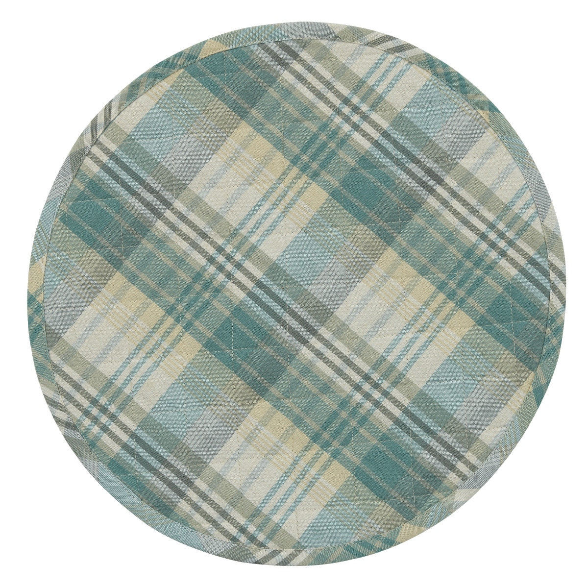 Park Designs Jolie Round Quilted Placemat 15" Dia - Set of 12