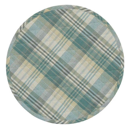 Park Designs Jolie Round Quilted Placemat 15" Dia - Set of 12