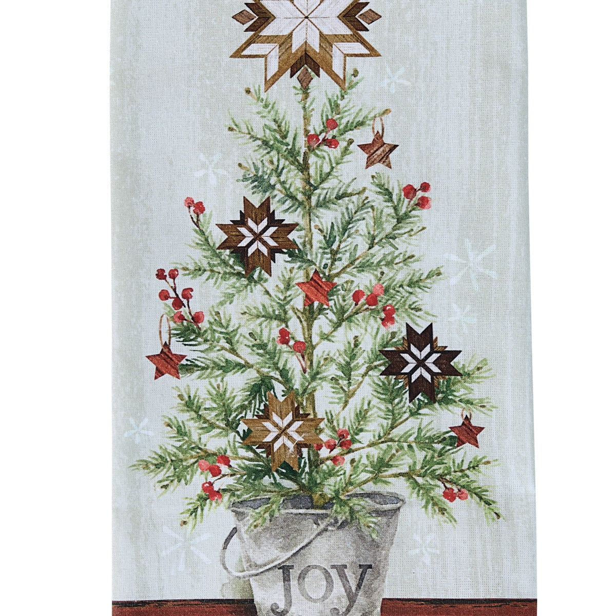Park Designs Joy Christmas Tree Printed Dishtowel - Set of 6