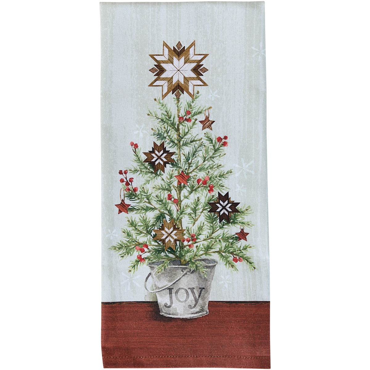 Park Designs Joy Christmas Tree Printed Dishtowel - Set of 6