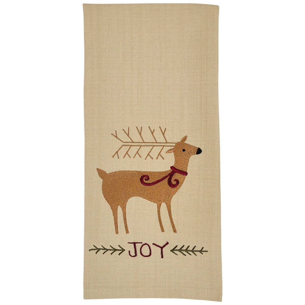 Park Designs Joyful Deer Emb. Dishtowel - Set of 6