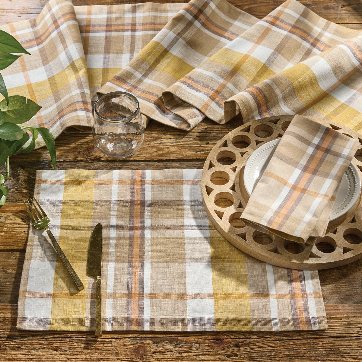 Park Designs Keaton Plaid Placemat - Set of 12