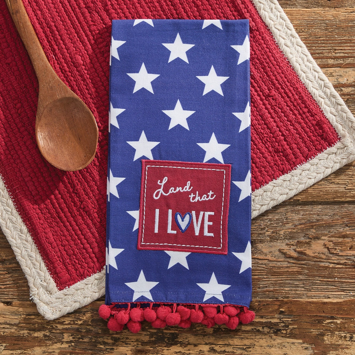 Park Designs Land That I Love Decorative Dishtowel - Set of 6