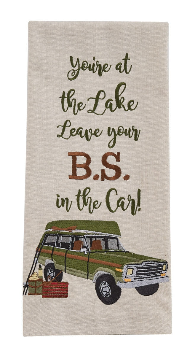 Park Designs Leave Your Bs Embroidered Dishtowel - Set of 2