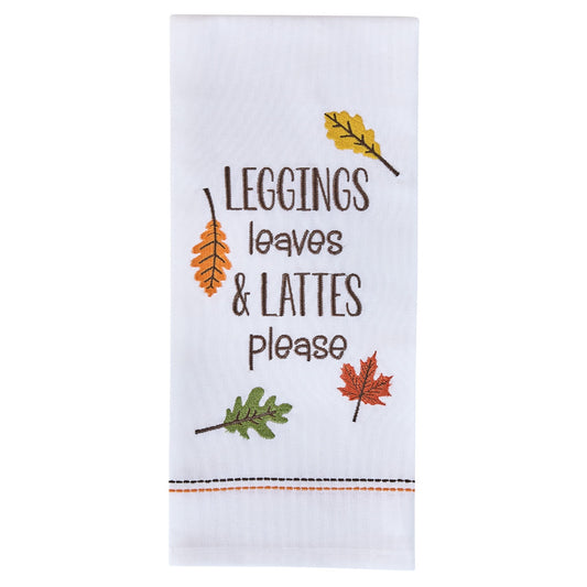 Park Designs Leaves And Lattes Decorative Dishtowel - Set of 6