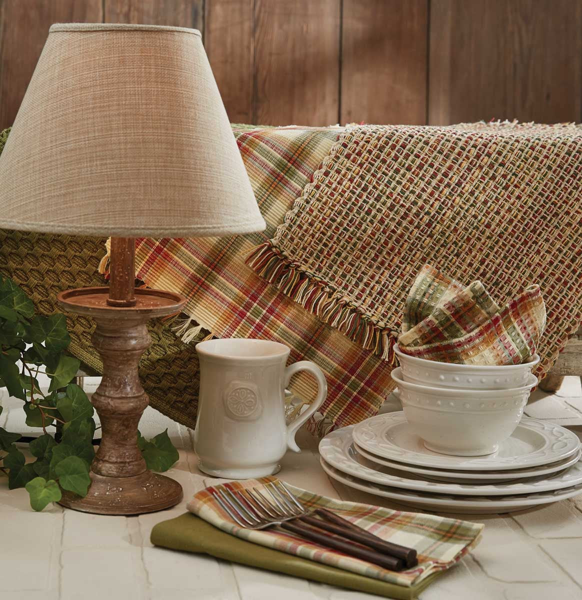 Park Designs Lemon Pepper Placemat - Set of 4