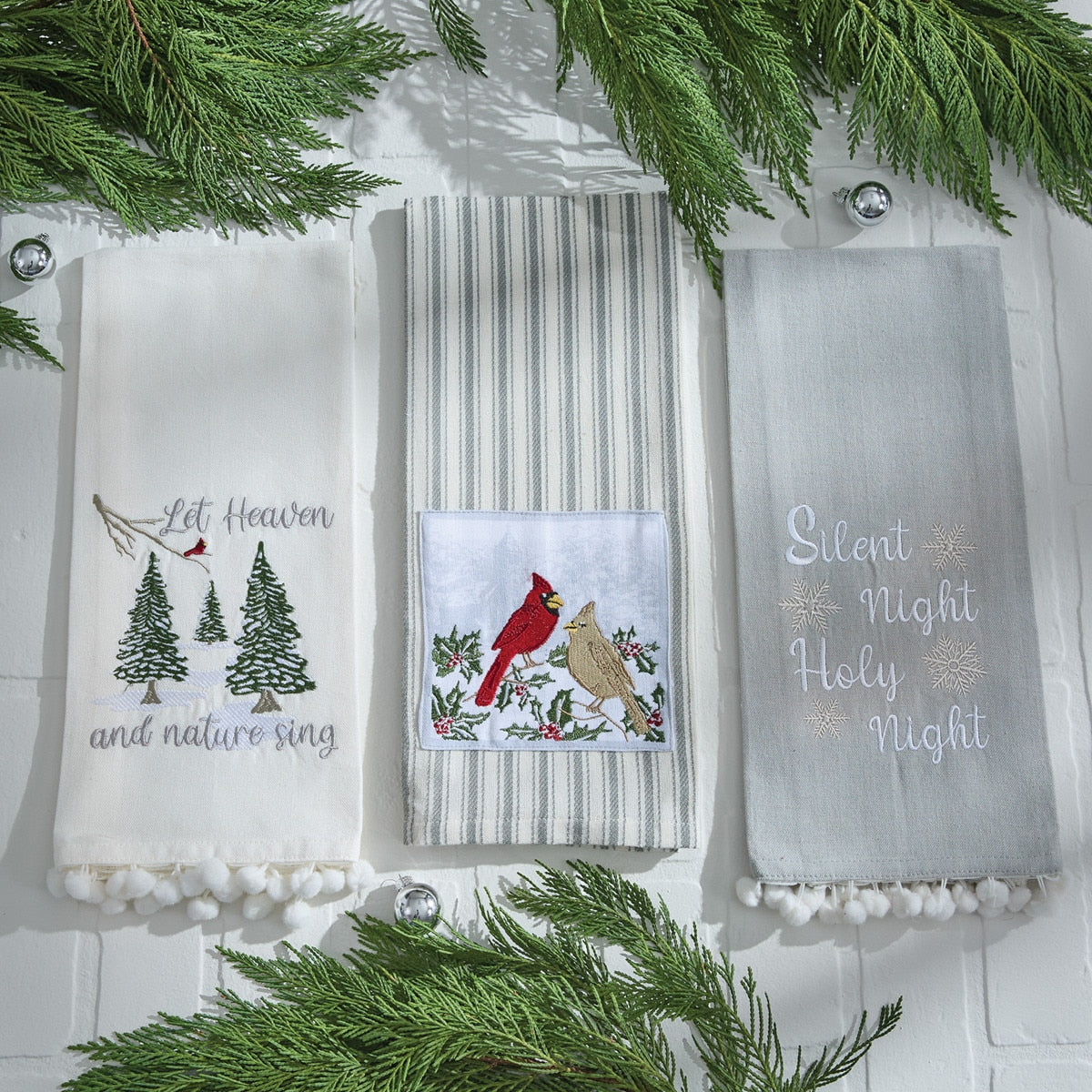 Park Designs Let Heaven Sing Dishtowel - Set of 6