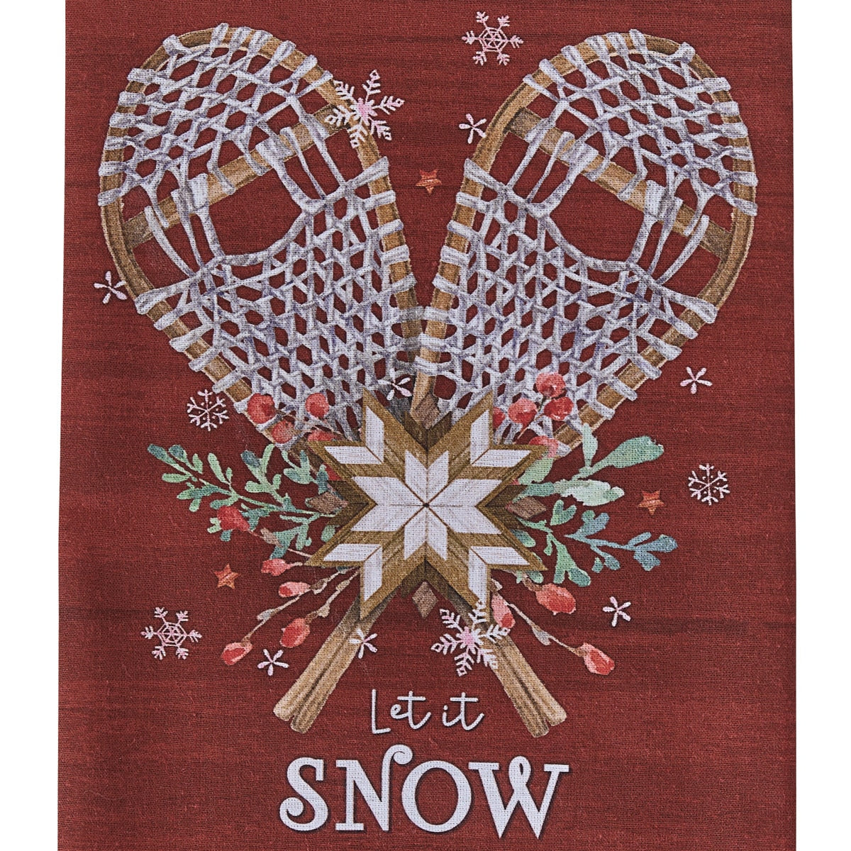 Park Designs Let It Snow Printed Dishtowel - Set of 6
