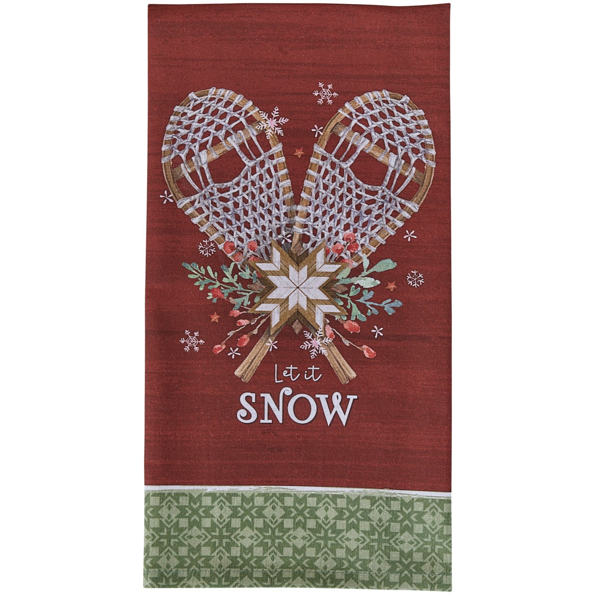 Park Designs Let It Snow Printed Dishtowel - Set of 6
