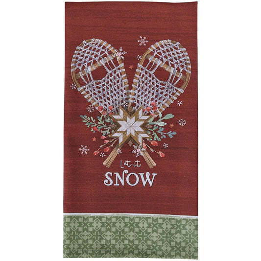 Park Designs Let It Snow Printed Dishtowel - Set of 6